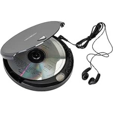 PCD400 Nešiojamasis CD grotuvas CD-R CD-RW su ausinėmis + maitinimas iš tinklo