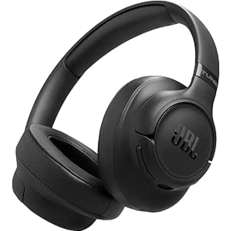 JBL Tune 780 NC Kabellose Over-Ear-Kopfhörer mit adaptivem Noise-Cancelling, Smart Ambient, Bis zu 76 Stunden Akkulaufzeit mit Schnellladefunktion, Google Fast Pair, Microsoft Swift Pair, Schwarz