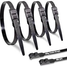 9 mm x 360 mm kabelių kaklaraiščiai ilgas rinkinys juoda pakuotė 100 nailono UV spinduliams atsparių didelių kabelių kaklaraiščių, skirtų kabelių tvarkymui Profesionalus aukštos kokybės pramoninės kokybės 90 kg tempimo stiprumas