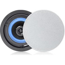 Herdio 4 Inch Ceiling Speaker, 160 Watt 2-Way Flush Mount Built-in Speaker, for Mounting on System, for Indoor, Bedroom, Bathroom, Home Cinema, Covered Porches