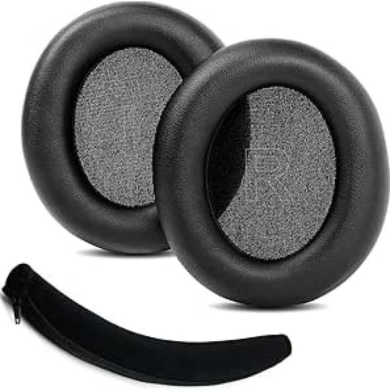 Ausų pagalvėlės ir galvos juosta, tinkančios 