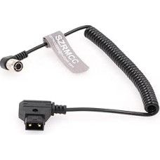 SZRMCC Hirose 4 Pin Male Right Angle to D-Tap Anton-Bauer Video Coiled Power Cable for Zoom F4 F8 Sound Devices 688 644 633 PIX 240 Recorder