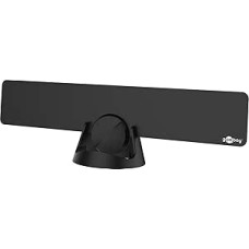 Goobay 67183 Indoor 30dB television antenna 67183, Indoor, Black, 470-790 MHz, 30 dB, DVB-T,DVB-T2, AC