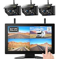 3 Rückfahrkamera Kabellos Solar Magnetische Rückfahrkamera: 10.1