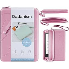 Dadanism 6-7 Inch Silicone Protective Case for 7 Inch All-New Kindle Paperwhite and Kindle Colorsoft Signature Edition, 6 Inch K-indle/K-indle Oasis/E-Reader, Pink