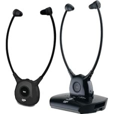 CGV Dolfin Onyx Duo Wireless Headphones for Stereo Audio TV HiFi