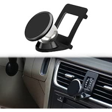 Magnetic Mobile Phone Holder Compatible with Audi A4 B8 with Audi A5 8T Sportback Suitable for Smartphone and GPS with Car Mobile Phone Holder 360 Degree Adjustable View (Black)