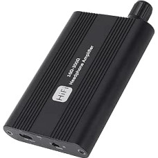 HiFi ausinių stiprintuvas, nešiojamasis garsumo bosų valdiklis, įkraunamas 3,5 mm ausinių stiprintuvas MP3 MP4 telefonams, lengvas aliuminio lydinio korpusas, plotis