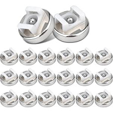 20 Stück Magnetische Kabelbinderhalterungen, 20mm Basis, stärkerer Magnet, Mehrzweck-Kabelhalter, Organizer, Drahtmanagement-Basis für Zuhause, Büro, Marine, elektrische Verkabelung (20 mm für 11kg)