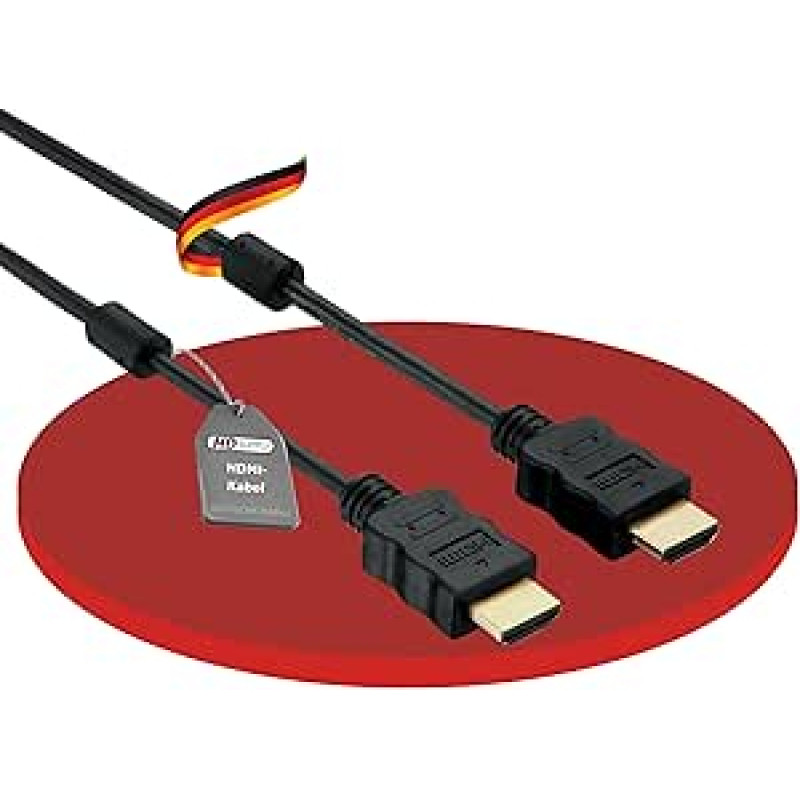HDSupply Standartinio greičio HDMI kabelis su Ethernet ir feritais 15 m