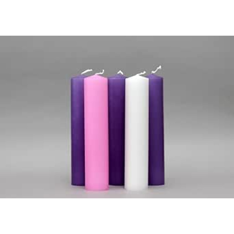 5,1 x 22,9 cm Adventskerzen/Weihnachtskerzen 5 Stück