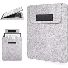 Caweet Protective Case Cover for 11 Inch Kindle Scribe - Fits Colorsoft 1st Generation & 3rd Generation 2025 Version Premium PU Leather with Foldable Stand (Black)