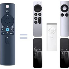 Remote Control Compatible with Apple TV 4K/HD Player with TV/Home & Volume Buttons and Audio Support, Supports Soundbar A-Pods & H-Pod & Mini (No Siri Voice, No Touchpad Function)