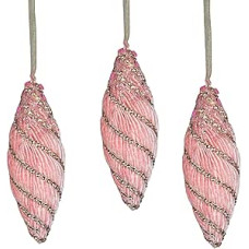 3 kūdikių rožinių riešutų rutuliukų 15 cm pakuotė - Kalėdų eglutės pakabinamos dekoracijos Šventiniai dekoratyviniai papuošalai Pasakų tema Kalėdų eglutės pakabukas