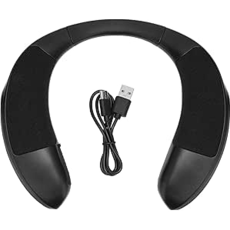 Neckband Speaker, Multifunctional Hands Clear Calls Stereo Sound Portable Bluetooth Speaker for Home Work TV Games