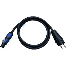 NWP Power Cable 1.5 m powerCON Blue to 230 V Schuko Plug - 3 x 2.5 mm² - Rubber Hose Cable - NAC3FXXA-W-L Power-In (Blue)