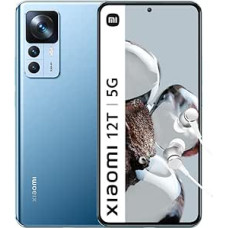 Xiaomi 12T 5G Smartphone 8+128GB, 16.9 cm 120Hz CrystalRes AMOLED Display, MediaTek Dimensity 8100-Ultra, 108MP Pro-Grade Camera, Smart 120W Hypercharge, 5000mAh, Clear Blue