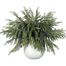 45 cm dirbtinės eglės šakos, 16 vnt., kalėdinės, visžalių eglių šakos, skirtos advento vainikui, Kalėdoms, 