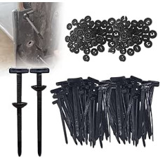 Universal-Kabelbinderschnalle, Nylon, 50/100 Stück, robust, selbstsichernd, Nylon-Kabelbinderhalter, Kabelbinder für Auto, Mehrzweck-Kunststoff-Kabelbinder, Werkzeug für die tägliche Reparatur im Auto