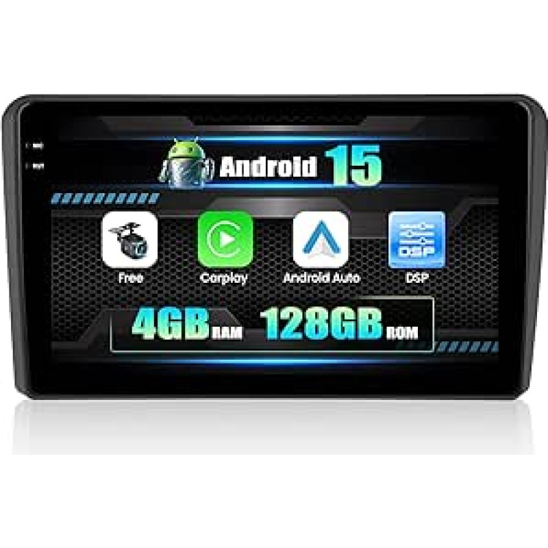 4G + 128G CAMECHO Android 15 automobilinis radijas 