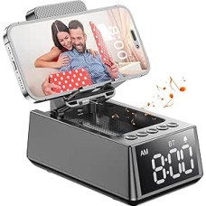 BBL Birthday Gift for Men, Gifts for Men, Portable Waterproof Wireless Bluetooth Speaker with Watch, Father's Day Gift for Dad, Bluetooth Speaker with Mobile Phone Stand