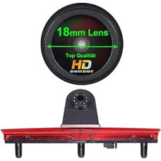 1280 x 720 Pixel Car Third Roof Top Mount Brake Light Camera Brake Light Reversing Camera IR Light for VW T5 Bus Transporter Multivan Caravelle Business Third 3rd Stop Light 2003-2015 Year of