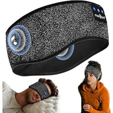 MUSICOZY Schlafkopfhörer Bluetooth, Schlaf Kopfhörer Seitenschläfer Kabellos Sport Kopfhörer Stirnband 16+STD für Yoga/Training/Reisen/Schlaflosigkeit,Tech Gadgets für Männer/Frauen