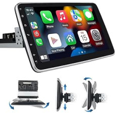 Vienvietis 1 DIN automobilinis stereo radijas su belaidžiu 