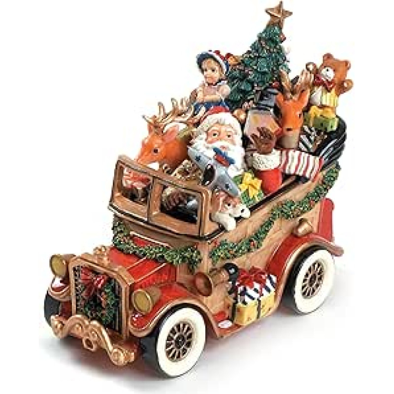 Fitz and Floyd Santa Classic Car 