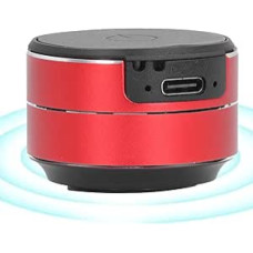 Bone Conduction Speaker, Bluetooth 5.3, Small Wireless Speaker with Suction Cup, 3W, 4Ω, 5V, Waterproof Portable Stereo Sound Speaker for Home, Party, (Red)