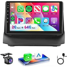 Automobilinis radijas 2G + 64G Android 15 for Ford Fiesta 2009-2014, 9 colių HD 2.5D jutiklinio ekrano automobilinis radijas su belaidžiu Carplay Android automobilinis GPS Wi-Fi USB Bluetooth FM RDS radijas atbulinės eigos kamera