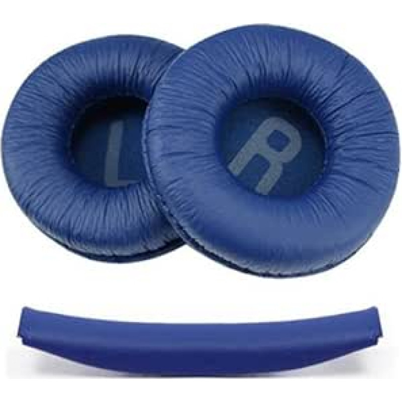 Ohrpolster für JBL Tune 600, T450, T450BT, T500BT, JR300BT, Ersatz-Ohrpolster, bequem, Memory-Schaum, Geräuschisolierung, Ohrmuscheln, Abdeckung, Kopfhörer-Reparaturteile, Blau