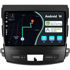 MSD 9 Inch Screen Car Radio for Mitsubishi Outlander (2008-2015) | Wireless Carplay Android Car | Android 14 GPS Navigation Radio | Volant WiFi DSP DAB Bluetooth 5.0 | Reversing Camera | 2 DIN