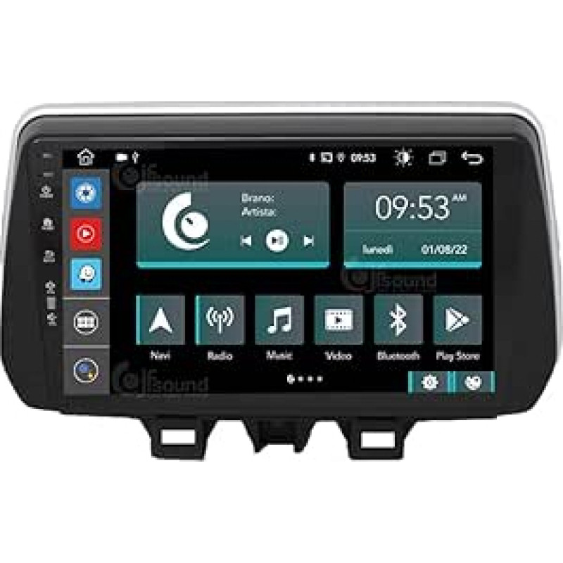 Automobilinis radijo imtuvas Hyundai Tucson 2018-21 Android GPS Bluetooth WiFi USB DAB+ jutiklinis ekranas 9 colių 8Core Carplay Android automobilis