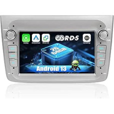 2G + 64GB CAMECHO Android 13 automobilinis radijo imtuvas Alfa Romeo MITO 2008-2016 m. su Navi Carplay Android belaidis automobilinis radijas, dvigubas DIN su 7 colių ekranu, RDS/FM MirrorLink Bluetooth EQ