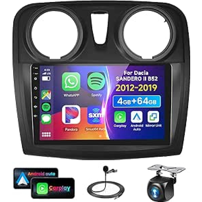 4G ir 64G 9 colių automobilinis radijas 