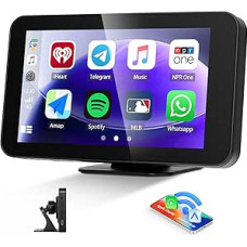 CAMECHO [2025] Navigation Device Wireless Carplay Android Car, 4.7 Inch HD Navigation Touch Display with Bluetooth EQ Sound FM Transmitter Airplay Android Cast with AV-In Type C Slot