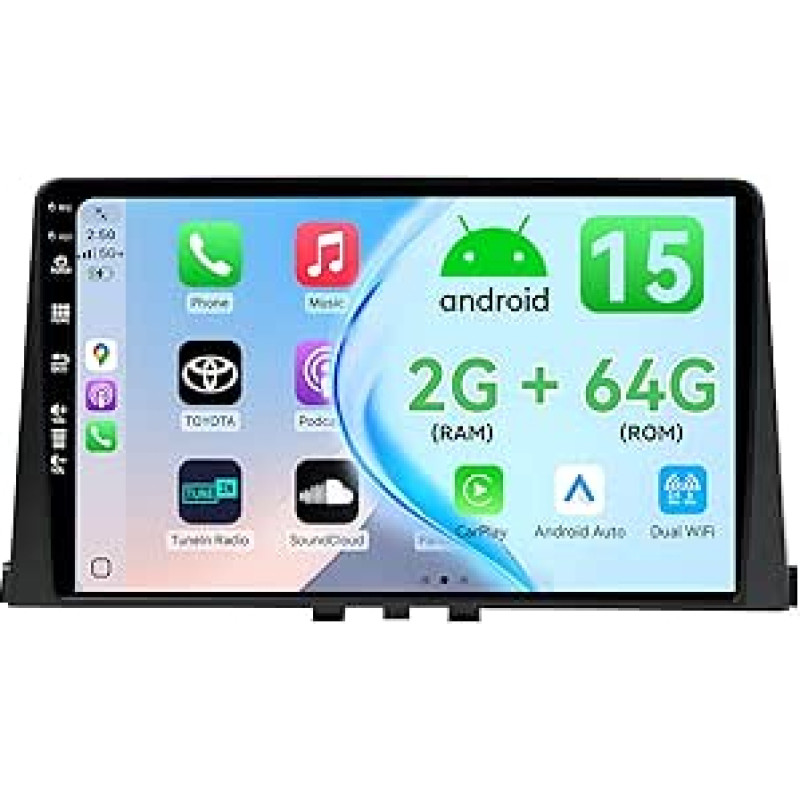 MSD 2+64G Bildschirm Autoradio für Citroen Berlingo 2017-2019/Peugeot Partner/Rifter 2020/Opel Combo | Wireless Carplay Android Auto | Android 15 10.1 Zoll GPS Radio Lenkradsteuerung Rückfahrkamera