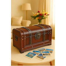 SESCO lobių skrynia Piratų skrynia Dovanų dėžutė Dydis 37,5 x 20 x 20 cm