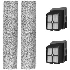 Proscenic Wet Dry Vacuum Cleaner Accessory Set Replacement Parts for F10 Pro/F10 Ultra, 2 Brushes and 2 Filters