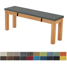 Suolo pagalvėlė, suolo pagalvėlė, 90 x 35 x 5 cm, nuimama, skalbiama, dvigubai neslystanti, labai elastinga, tinka sodo suolams, sūpynėms, terasoms, vidaus suolams (tamsiai šiltai pilka)