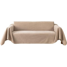 Storas audinys neslystantis atnaujinimas Sofos apsauginis dangtelis Namų apdaila Vandeniui atsparus sofos metimo sofos dangtelis Elastingas tempimo sofos apsauga gyvenamajam kambariui Augintiniai 180 x 130 cm Chaki