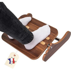 Kojų atramos stalas, reguliuojamo aukščio kojų atrama, ergonomiškas kojų atramos stalas, neslidus ir pagamintas iš aplinkai nekenksmingos medžiagos, puikus priedas biurui ir namų biurui