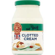Naschwerk Clotted Cream 170g - English Devon Cream Jar Perfect for Scones, Cakes, Pancakes & Desserts