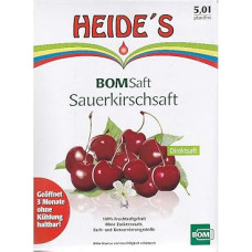 BOMSaft Sour Cherry Juice 100% 5 Litres Natural Direct Juice without Added Sugar Heide's