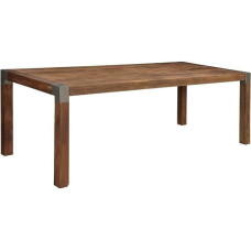 MASSIVMOEBEL24.DE Amsterdam #14 Mango valgomojo stalas 180 x 95 x 76 cm Lakuotas rudas modernus