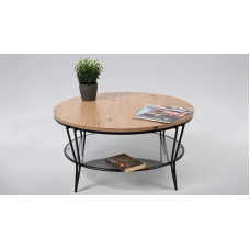 M2 Kollektion Florenz 2 kavos staliukas 80 x 40 x 80 cm juodas