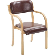 Esszimmerstühle, Küchenstühle, Akzentstühle, Beistellstühle, nordischer Holzsessel mit Rückenlehne, bequemer Sitz, stapelbar, Besucherstuhl, Arbeitszimmerstuhl für Wohnzimmer, Büro, Lounge