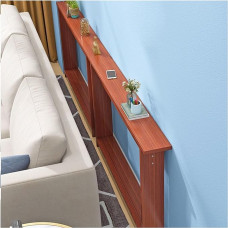 Schmaler Konsolentisch Extra Langer Beistelltisch Hinter Dem Sofa, Platzsparend Schlanker Konsolentisch Für Sofalehnen Und Eingangsbereich, Lückenfüller, Sonderanfertigung(A LxWxH,35.4x3.9x25.6in)