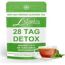 Detox arbata svorio metimui, 28 dienų vaistažolių arbata svorio metimui - žaliųjų augalų pagalbininkų detoksikacijos milteliai, unikalus lotoso lapų, kasijos sėklų mišinys - sveikas svoris, virškinimas ir detoksikacija
